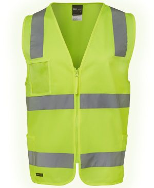 Hi Vis (D+N) Zip Safety Vest Hi Vis (D+N) Zip Safety Vest