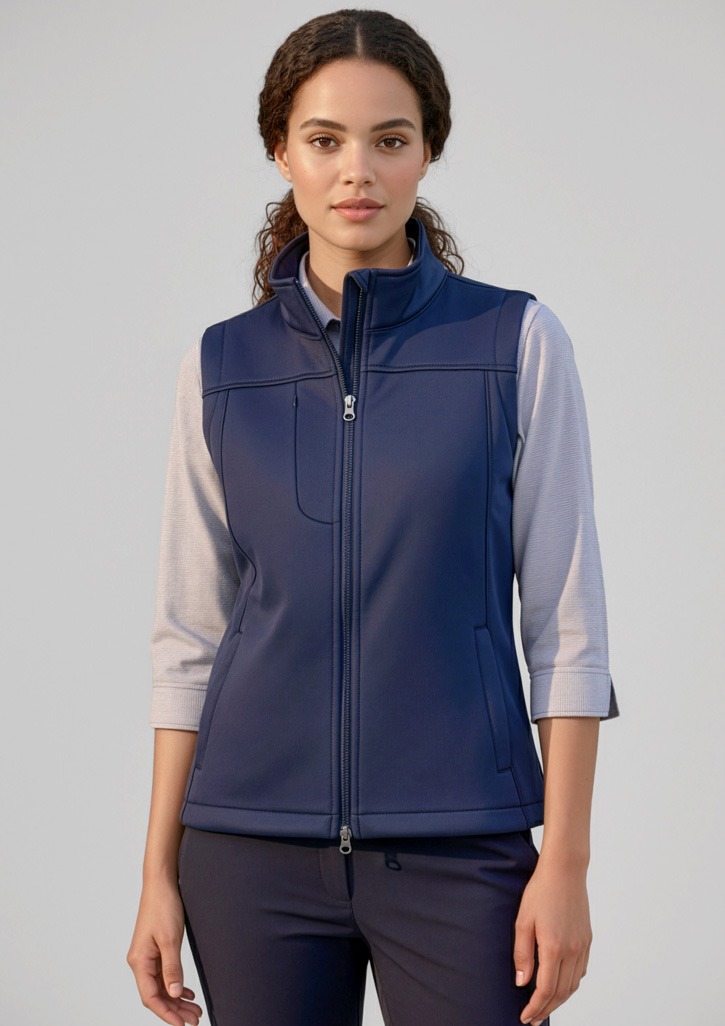 Ladies BIZTECH Plain Soft Shell Vest Ladies BIZTECH Plain Soft Shell Vest
