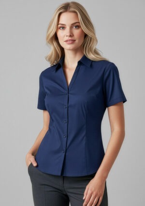 Ladies Short Sleeve Stretch Metro Shirt Ladies Short Sleeve Stretch Metro Shirt