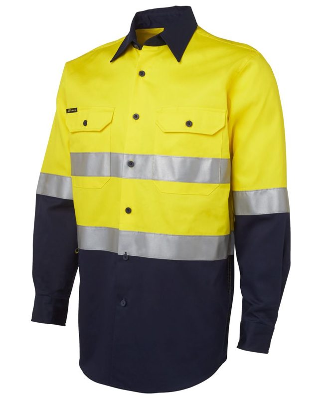 JB's Hi Vis (D+N) Long Sleeve 190g Shirt