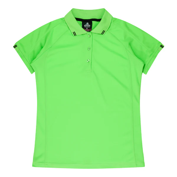 Ladies Driwear Flinders Polo 2038 Apple-Black