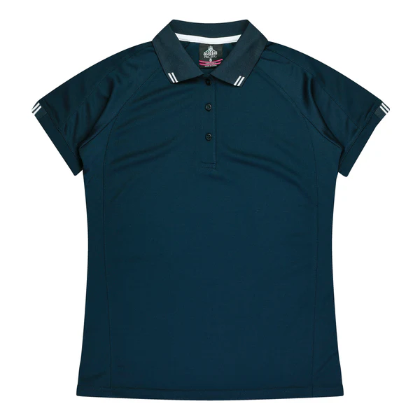 Ladies Driwear Flinders Polo 2038 Navy-White