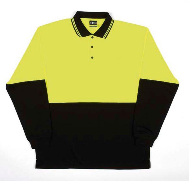 JB's Hi Vis Long Sleeve Trad Polo