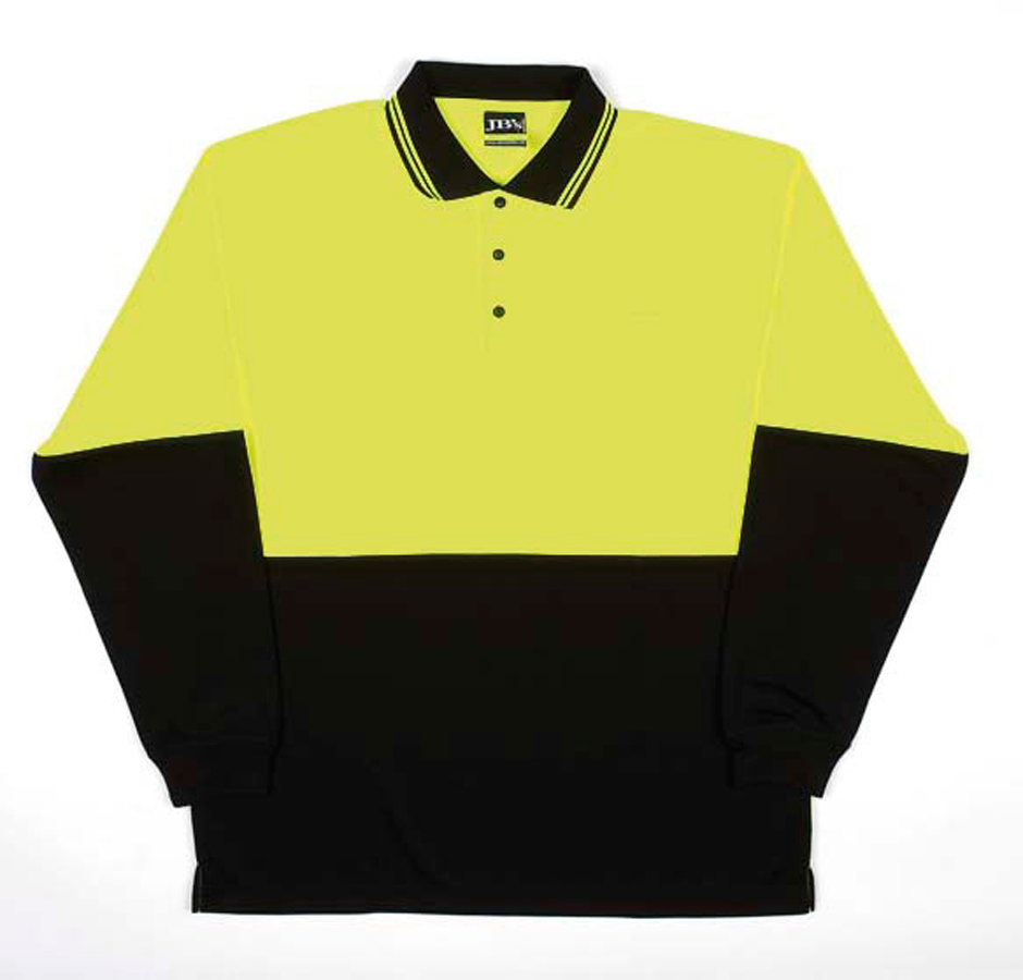 JB's Hi Vis Long Sleeve Trad Polo