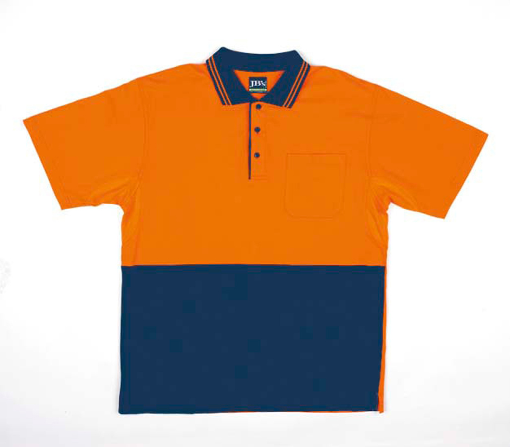 JB's Hi Vis Short Sleeve Cotton Polo