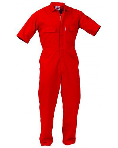 Turu 270gsm Polycotton Overall Short sleeve - Zipped front