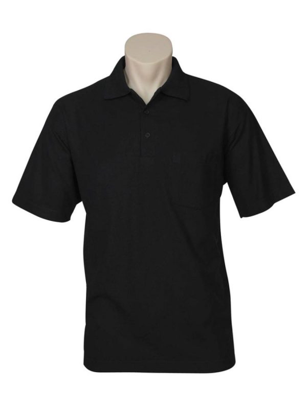 Adults Unisex Pique Knit Polo with Pocket Sewn On