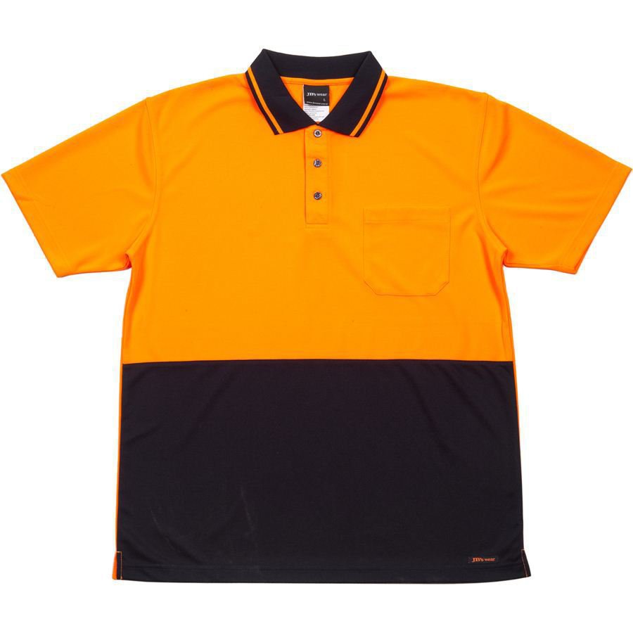 JB's Hi Vis 4602.1 Non Cuff Trad Polo