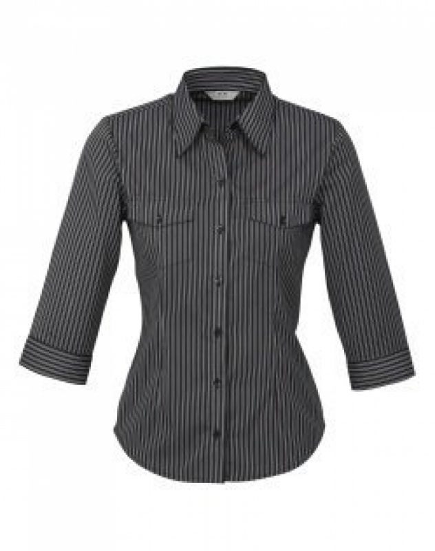 Ladies Cuban Shirt - ¾ Sleeve