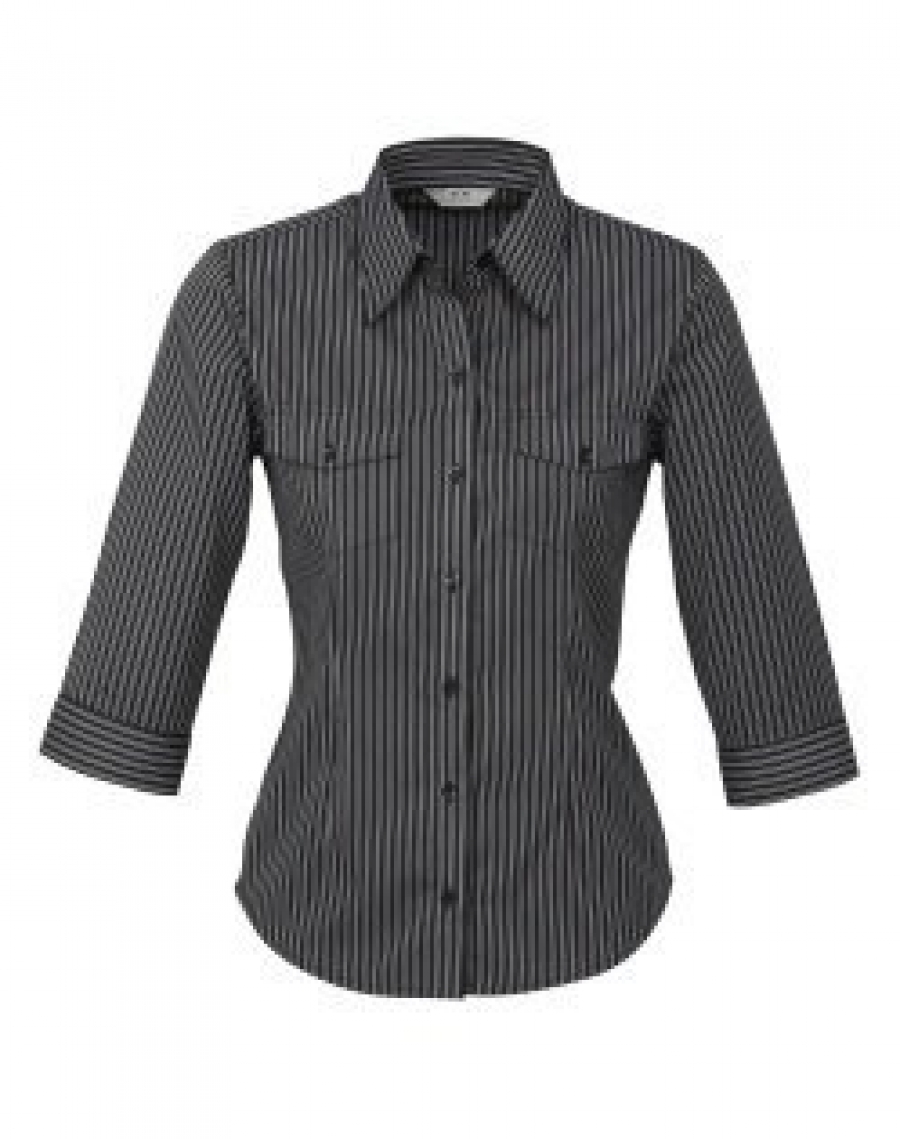 Ladies Cuban Shirt - ¾ Sleeve