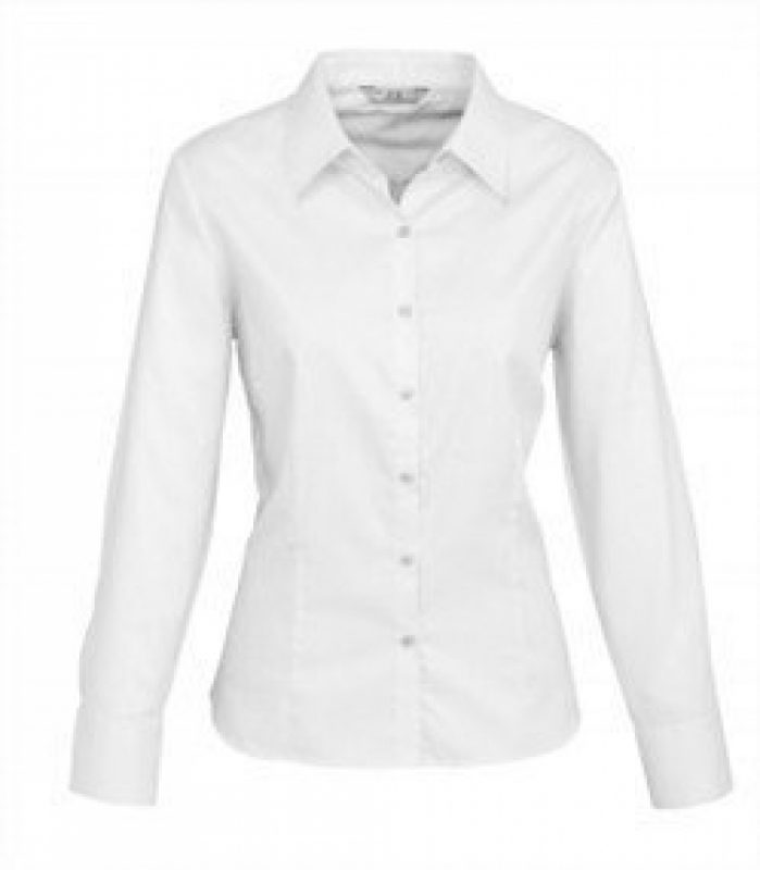 Ladies Luxe Long Sleeve Premium Cotton Shirt