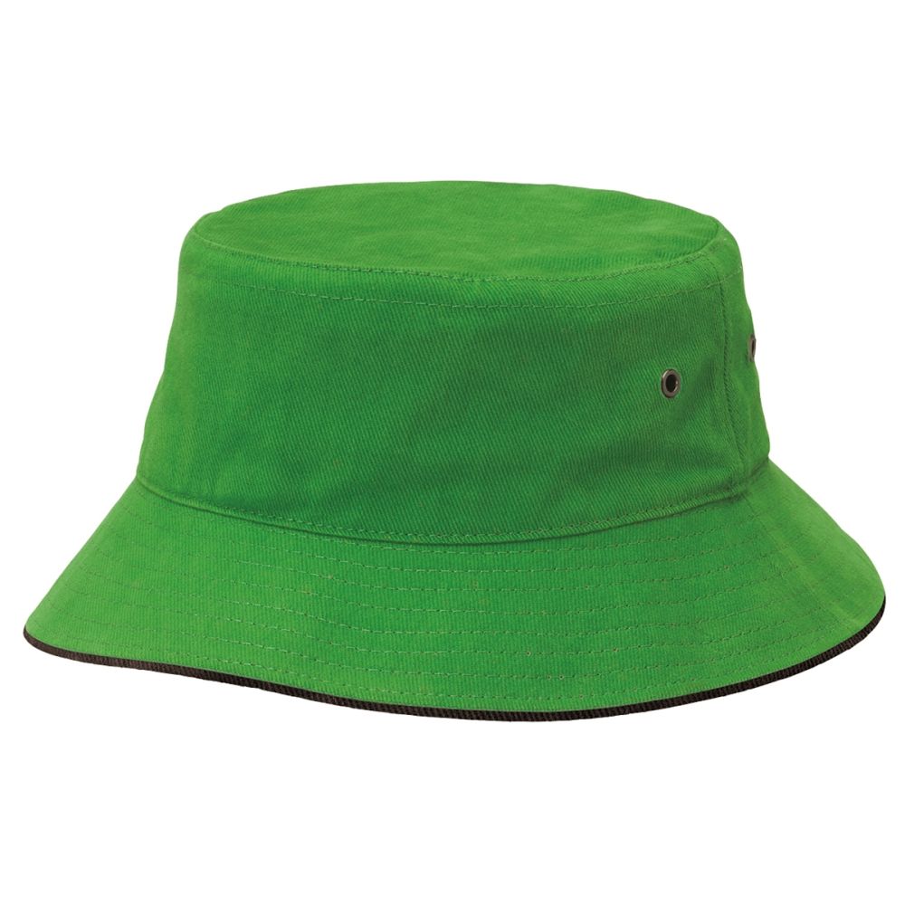 Bucket Hat 4007 Lime Black | Bucket Hat