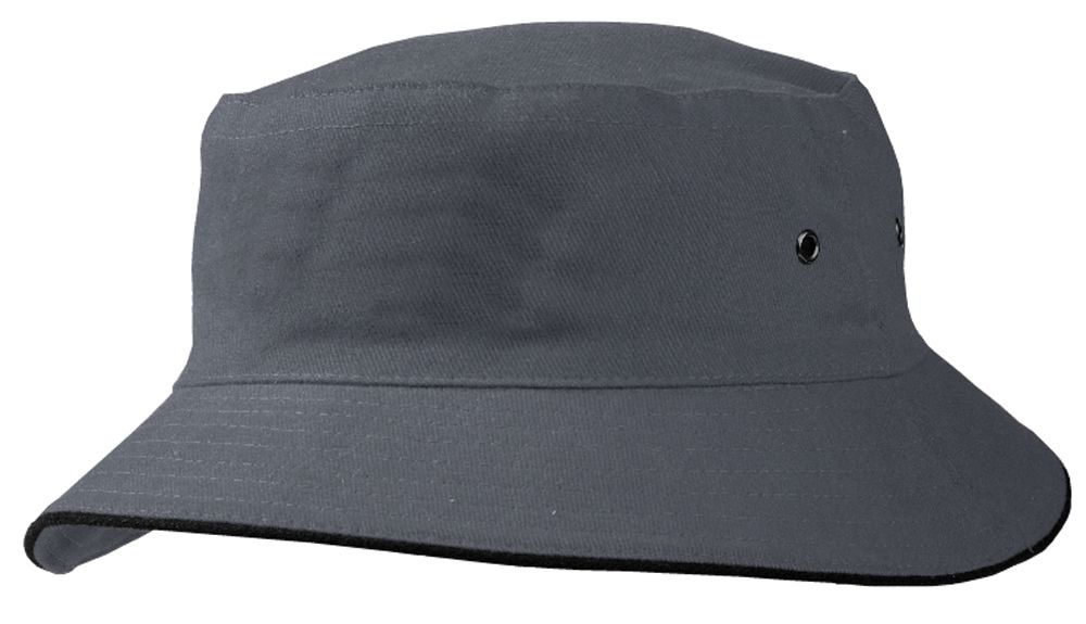 Bucket Hat 4007 Grey Black | Bucket Hat