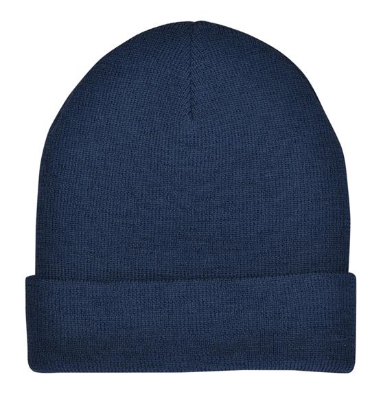 Promo 4637 wool turnup beanie Navy