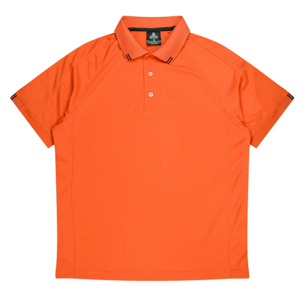 Flinders Mens Polo | AUS 1308 Orange-Slate