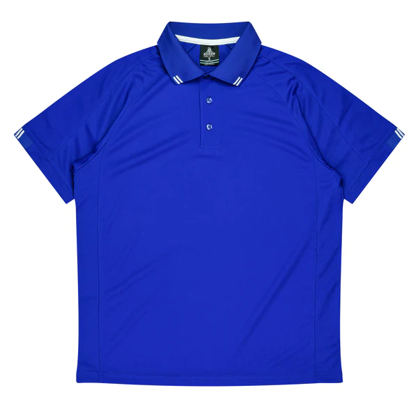 Flinders Mens Polo | AUS 1308 Royal-White