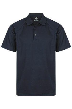 Mens Keira Cotton Backed Polo Keira Mens Polo Navy 1306