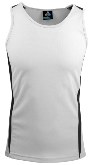 Eureka Mens Singlet white black | AUS 1104