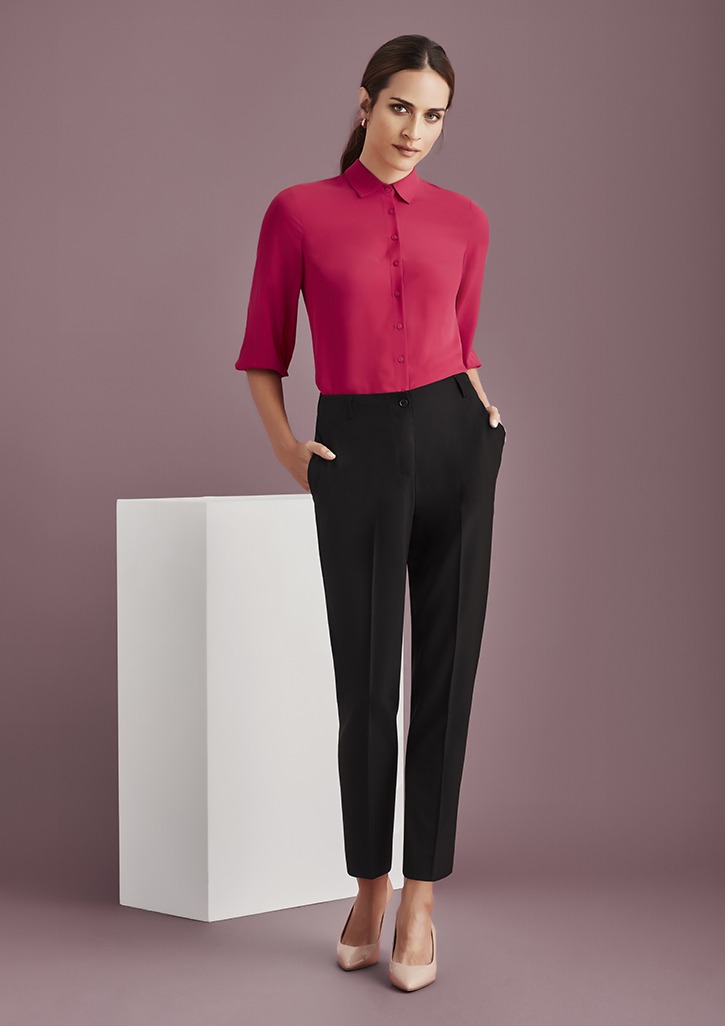 Womens Bandless Elastic Waist Pant