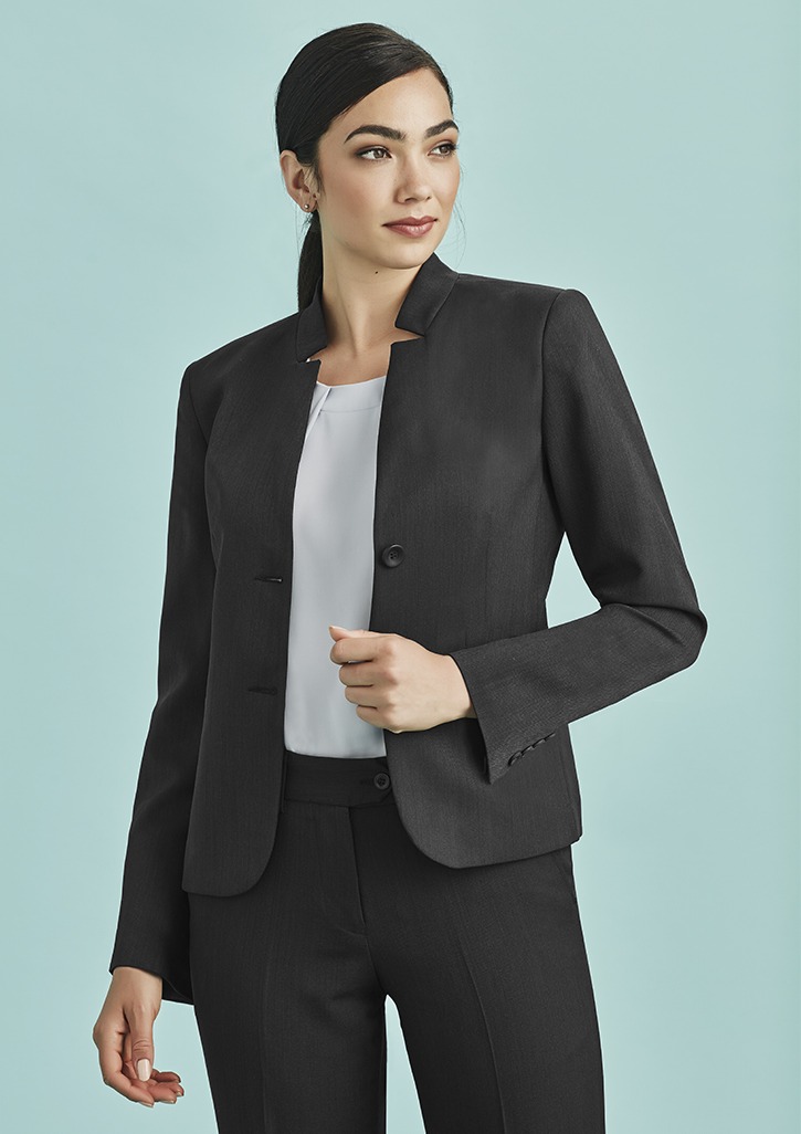 Womens Short Jacket with Reverse Lapel