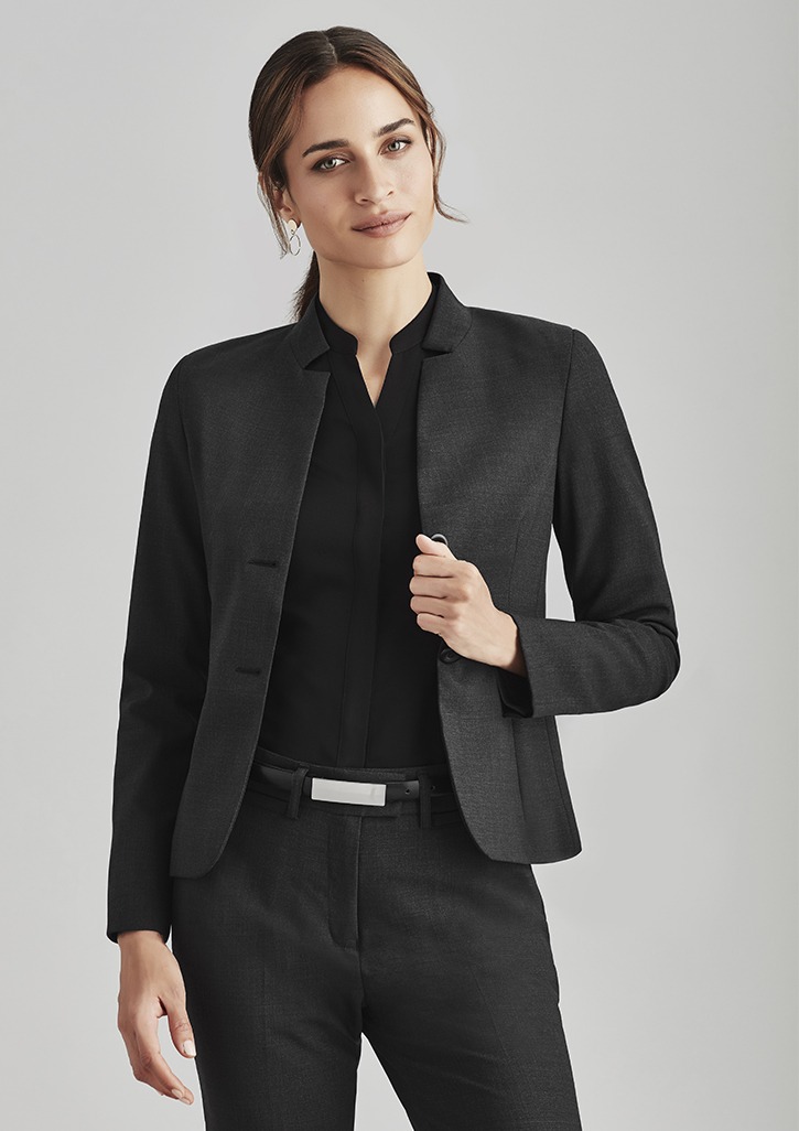 Womens Short Jacket with Reverse Lapel