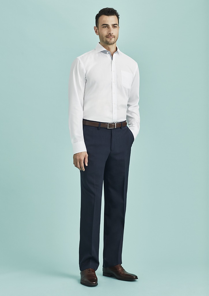 Mens Flat Front Pant Stout