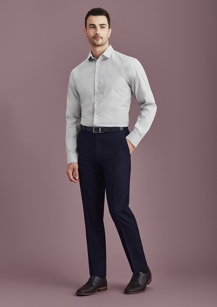 Mens Slim Fit Flat Front Pant Stout