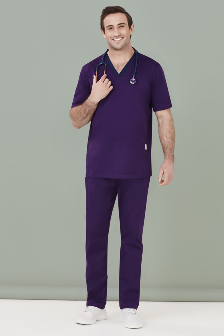 Mens Riley V-Neck Scrub Top