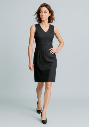 Womens Sleeveless V Neck Dress Womens Sleeveless V Neck Dress