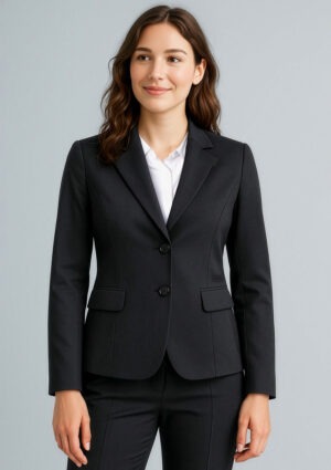 Womens 2 Button Mid Length Jacket Womens 2 Button Mid Length Jacket
