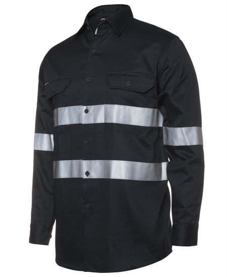 JB's L/S 190G WORK SHIRT WITH REFLECTIVE TAPE