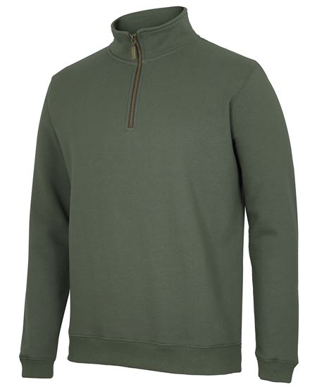 C OF C  1/2 BRASS ZIP SWEAT