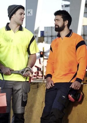 Mens Hi Vis Aztec Polo - Short Sleeve Mens Hi Vis Aztec Polo - Short Sleeve