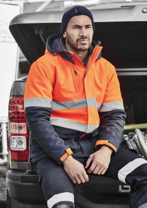 Unisex Hi Vis Antarctic Softshell Taped Jacket Unisex Hi Vis Antarctic Softshell Taped Jacket