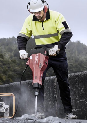 Mens Hi Vis 1/4 Zip Pullover - Hoop Taped Mens Hi Vis 1/4 Zip Pullover - Hoop Taped
