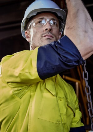 Mens Rugged Cooling Hi Vis Spliced Shirt Mens Rugged Cooling Hi Vis Spliced Shirt