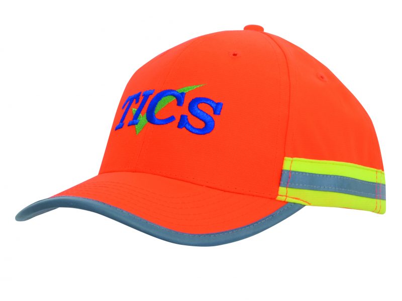 Luminescent Safety Cap with 2 Tone Reflective