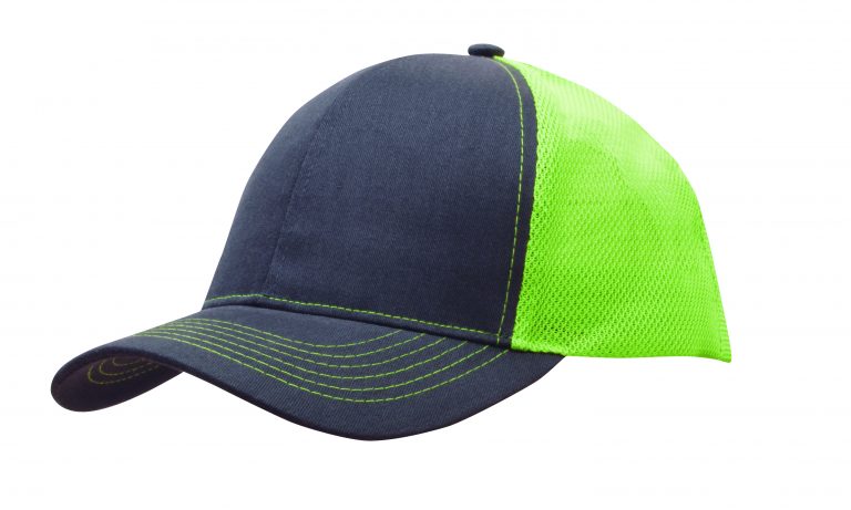 Brushed Cotton/Mesh Back Two-Tone Cap - Image 4