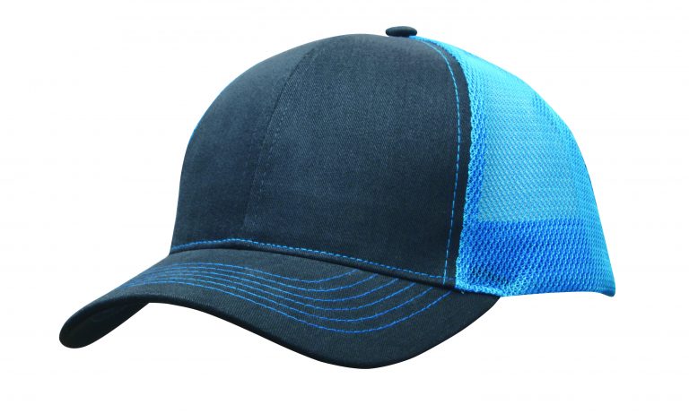 Brushed Cotton/Mesh Back Two-Tone Cap - Image 5