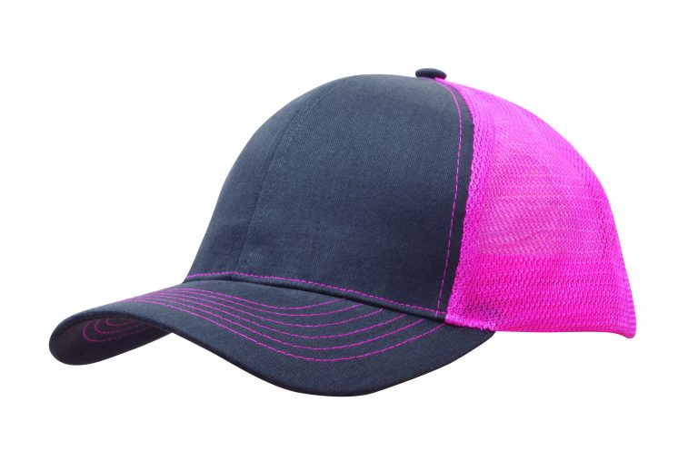 Brushed Cotton/Mesh Back Two-Tone Cap - Image 6