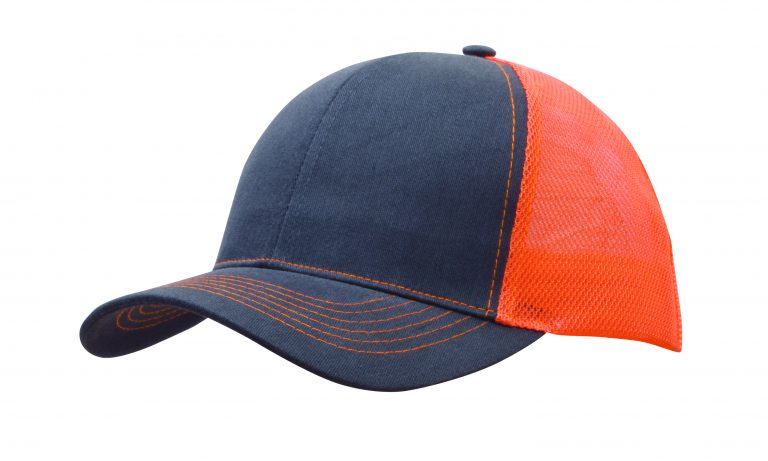 Brushed Cotton/Mesh Back Two-Tone Cap - Image 7