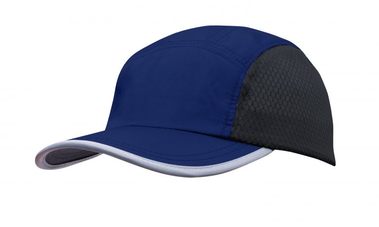 Sports Rip Stop Cap with Mesh Side Panels - Image 4