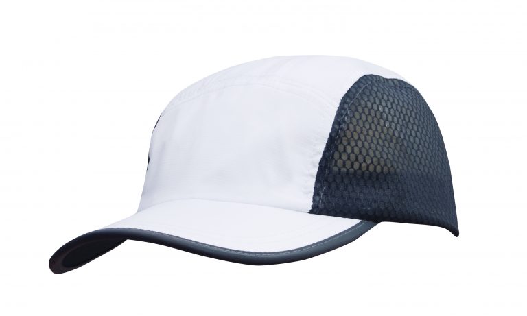 Sports Rip Stop Cap with Mesh Side Panels - Image 5