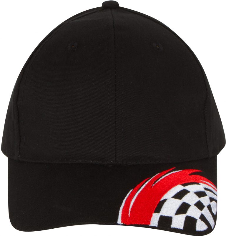 Brushed Cotton Cap with Swoosh & Check Embroidery - Image 6