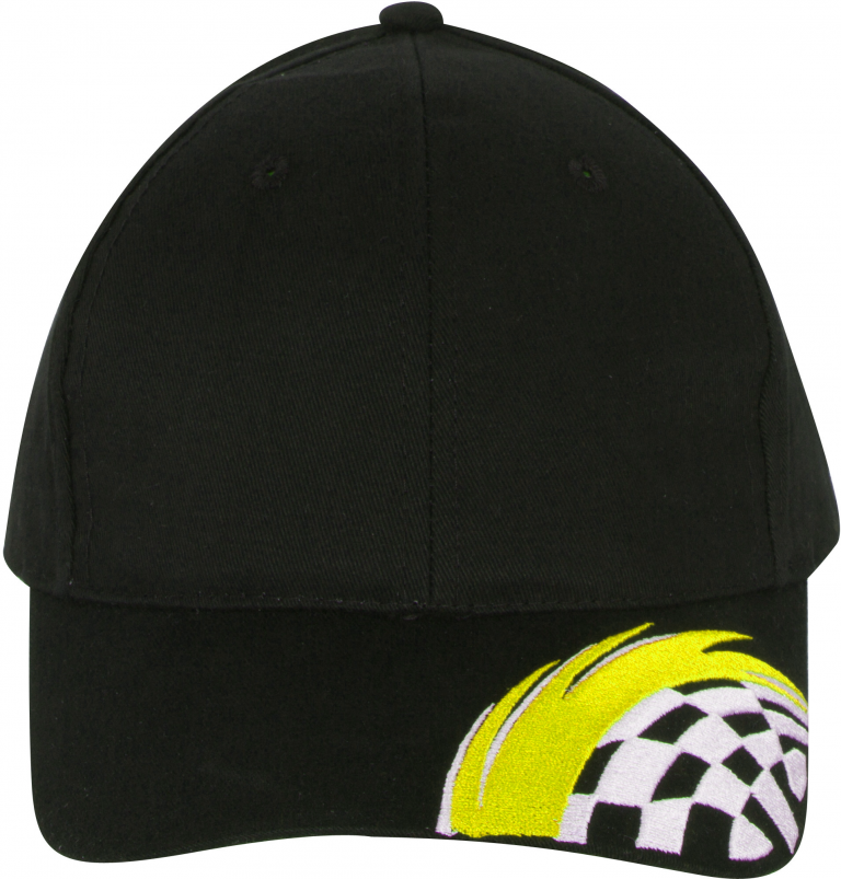Brushed Cotton Cap with Swoosh & Check Embroidery - Image 7