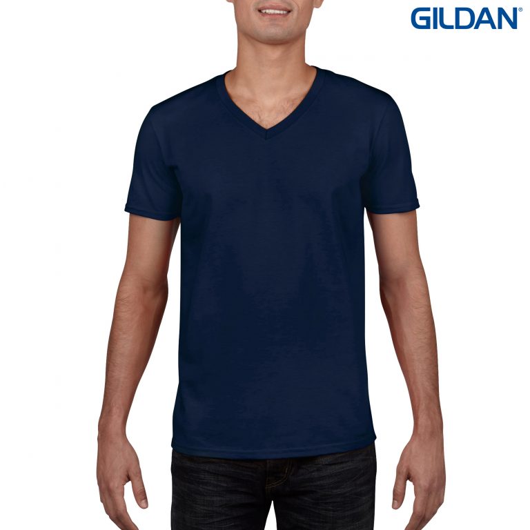 Mens Ring Spun V-Neck - Image 3