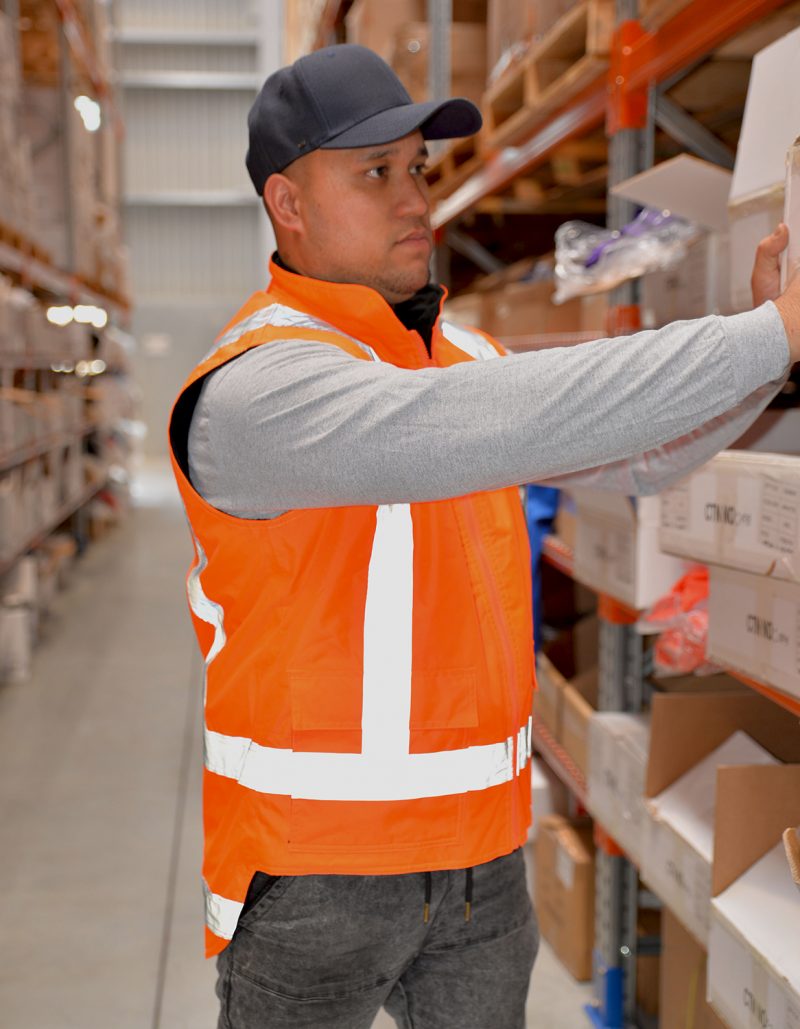 Work-Guard Rev. Fleece lined Safety Vest