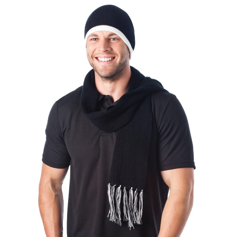Acrylic Scarf with Tassels