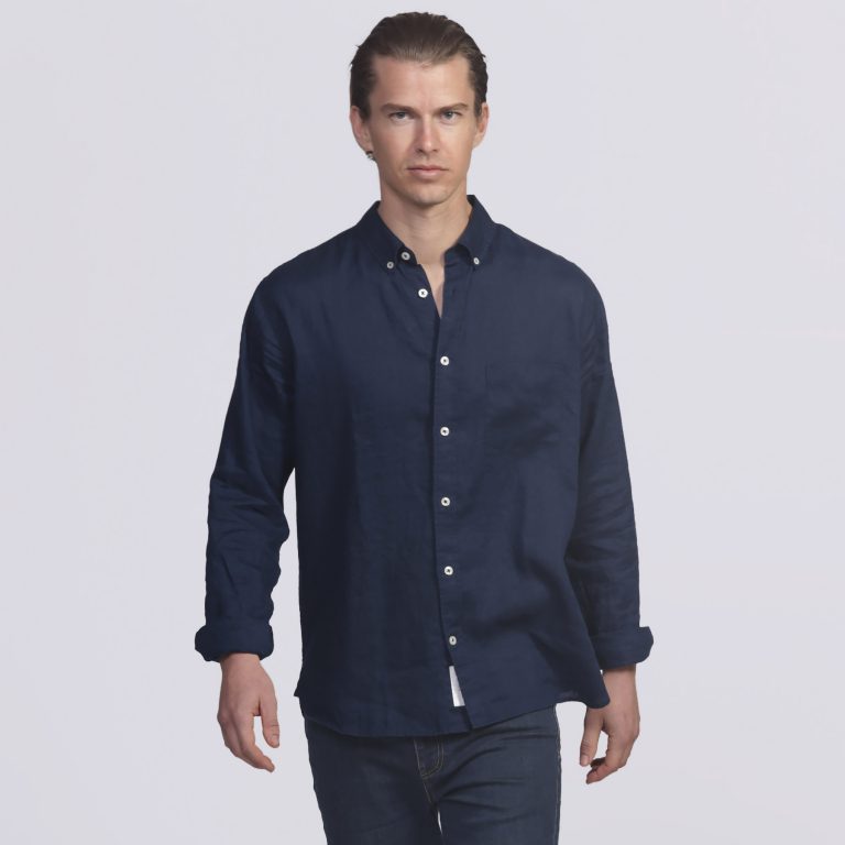 smpli Mens Linen Shirt - Image 3