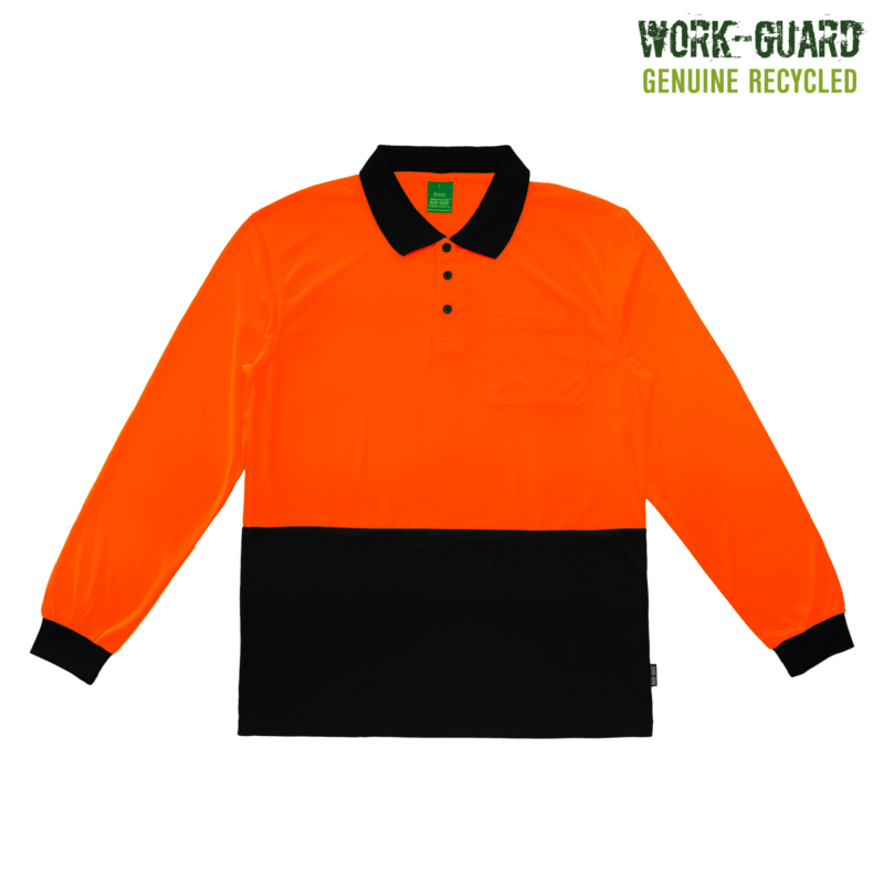 Workguard <b></noscript>Recycled</b> Hi Vis Longsleeve Polo